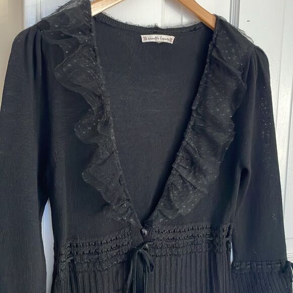Nanette Lepore Black Lace Cardigan - Picture 5 of 12